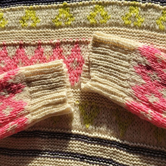 Foreign Exchange Womans Knit Sweater Retro Long Sleeve Round Neck Size Medium Ra - Picture 7 of 11